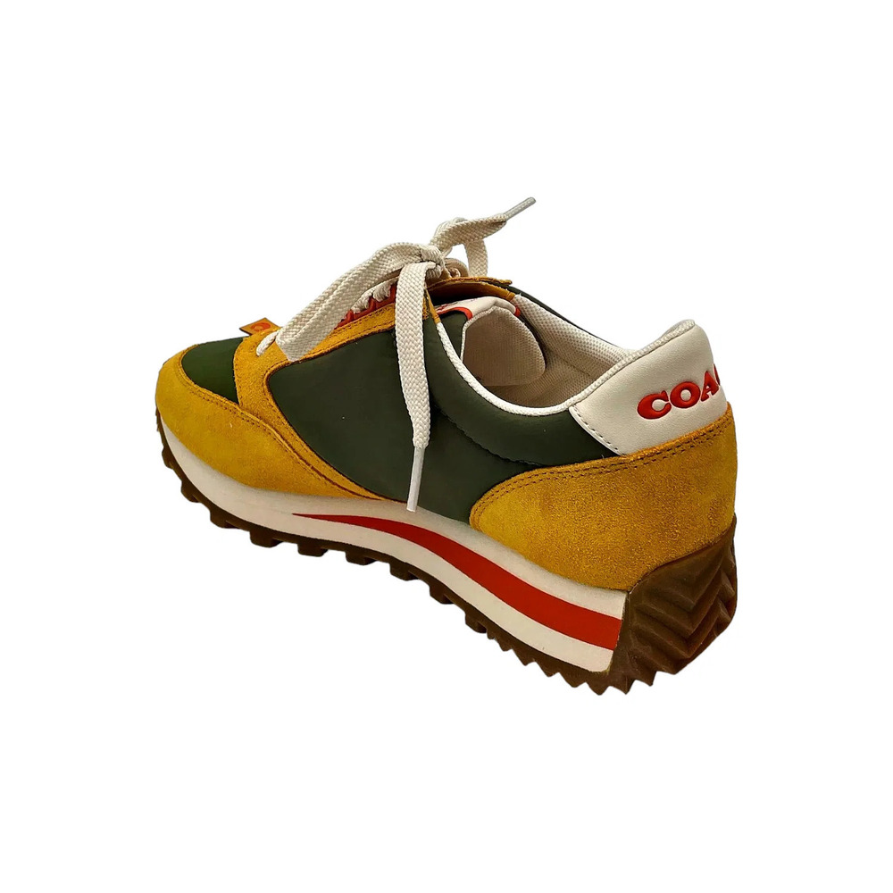 Coach Women's Runner Sneaker Army Green/Buttercup - Medium - Picture 3 of 3